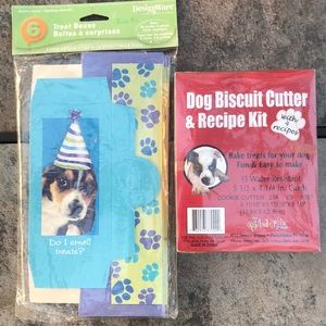 Dog Biscuit Cutter Recipe Kit & Party Treat Boxes